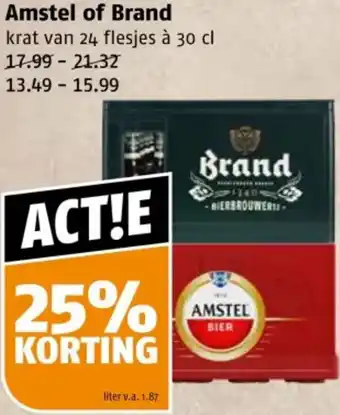 Poiesz Amstel of Brand aanbieding