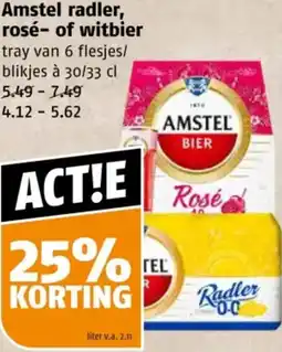 Poiesz Amstel radler, rosé of witbier aanbieding