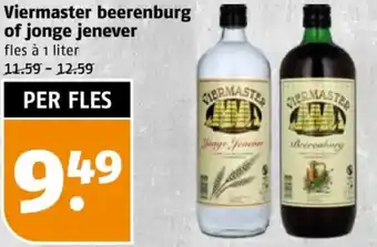 Poiesz Viermaster beerenburg of jonge jenever aanbieding