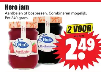 Dirk Hero jam 2*340g aanbieding