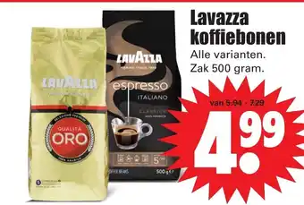 Dirk Lavazza Koffiebonen 500g aanbieding