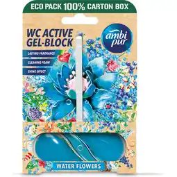 Jumbo Ambi pur WC Active Gel-Block Water Flowers 45 g aanbieding