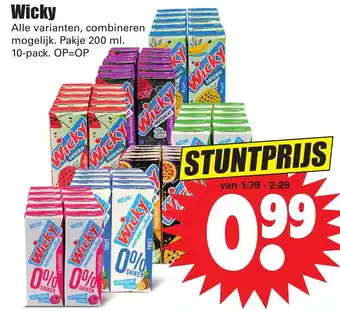 Dirk Wicky 10*200ml aanbieding