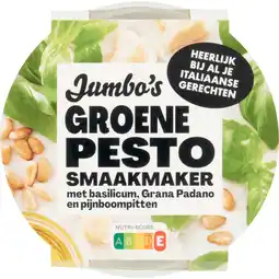 Jumbo Jumbo's Smaakmaker Groene Pesto 90 g aanbieding