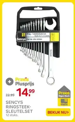 Praxis SENCYS RINGSTEEK- SLEUTELSET aanbieding