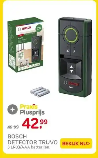 Praxis BOSCH DETECTOR TRUVO aanbieding