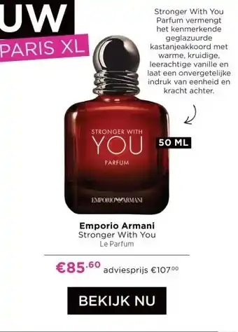 ICI Paris XL Emporio Armani Stronger With You Le Parfum aanbieding