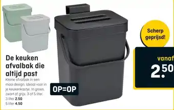 Hubo De keuken afvalbak die altijd past aanbieding