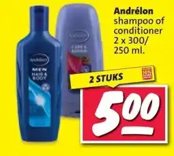 Nettorama Andrélon shampoo of conditioner aanbieding