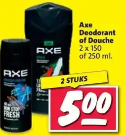 Nettorama Axe Deodorant of Douche aanbieding