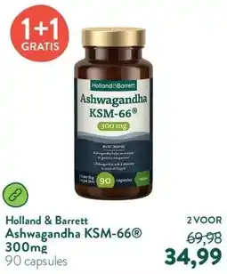 Holland & Barrett Ashwagandha KSM-66® 300mg aanbieding