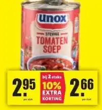 Nettorama UNOX STEVIGE TOMATENSOEP aanbieding