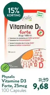 Holland & Barrett Vitamine D3 Forte, 25mcg aanbieding