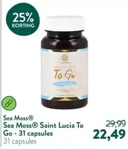 Holland & Barrett Sea Moss® Saint Lucia To Go - 31 capsules aanbieding