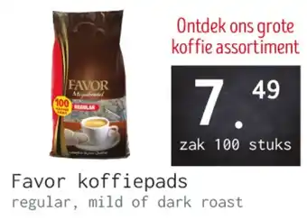 Naanhof Favor koffiepads aanbieding