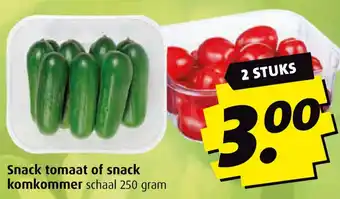 Boni Snack tomaat of snack komkommer aanbieding