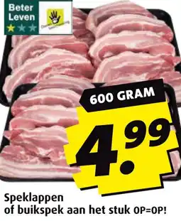 Boni Speklappen of buikspek aan het stuk aanbieding