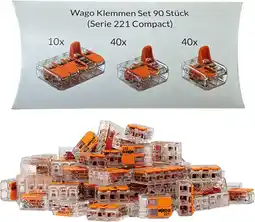 Amazon Wago Klemmen Set 90 stuks Serie 221 Compact 2, 3 en 5 polig 221-412 221-413 221-415 aanbieding