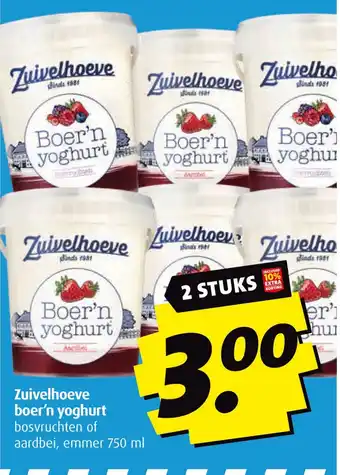 Boni Zuivelhoeve Boer'n yoghurt aanbieding