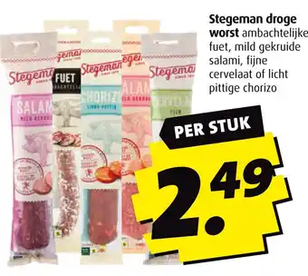 Boni Stegeman droge worst aanbieding