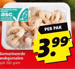 Boni Gemarineerde wokgarnalen aanbieding