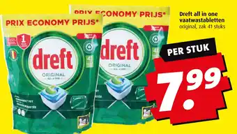 Boni Dreft all in one vaatwastabletten aanbieding