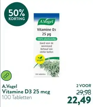 Holland & Barrett Vitamine D3 25 mcg aanbieding