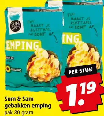 Boni Sum & Sam gebakken emping aanbieding