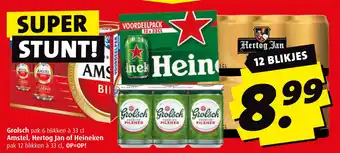 Boni Grolsch Amstel, Hertog Jan of Heineken aanbieding