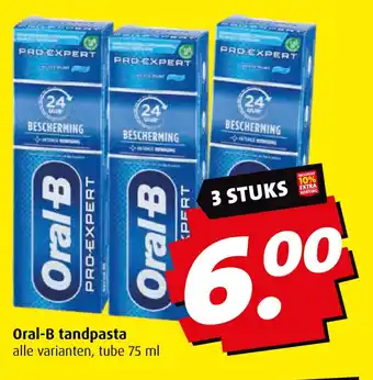 Boni Oral-B tandpasta aanbieding