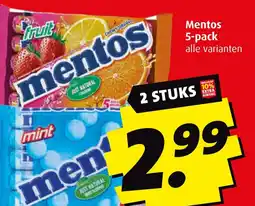 Boni Mentos 5-pack aanbieding