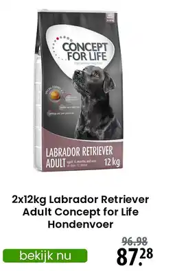 Zooplus Labrador Retriever Adult Concept for Life Hondenvoer aanbieding