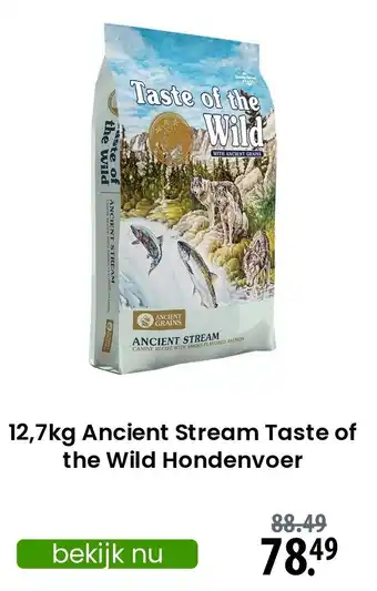 Zooplus Ancient Stream Taste of the Wild Hondenvoer aanbieding