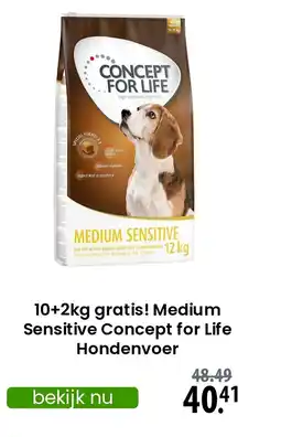 Zooplus Medium Sensitive Concept for Life Hondenvoer aanbieding