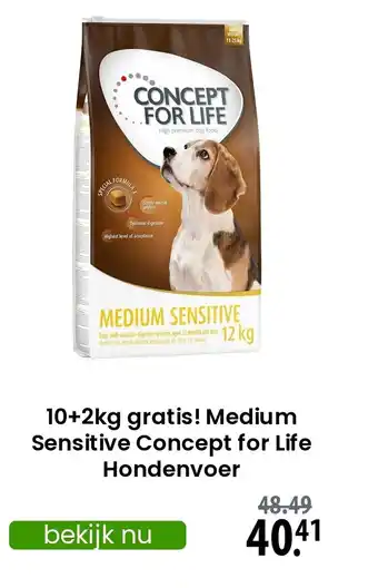 Zooplus Medium Sensitive Concept for Life Hondenvoer aanbieding