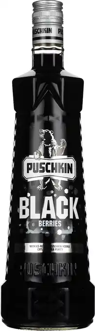 Drankdozijn Puschkin Black Berries 1LTR aanbieding