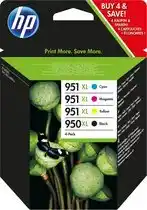 Bol.com HP C2P43AE (950/951XL) Inktcartridge 4-kleuren Multipack Hoge capaciteit aanbieding