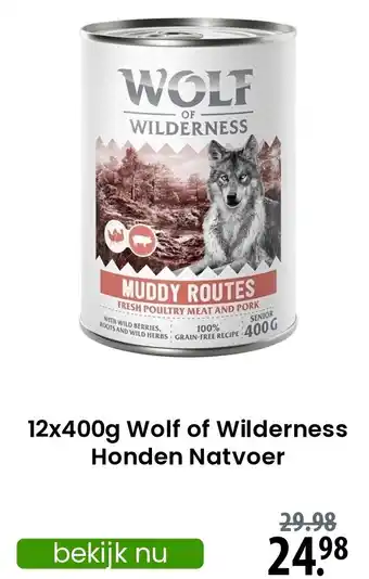 Zooplus Wolf of Wilderness Honden Natvoer aanbieding