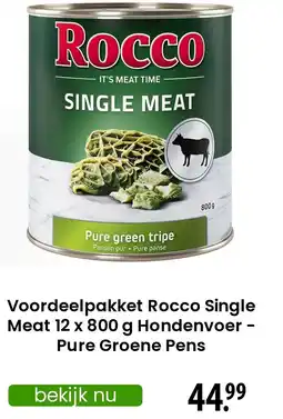 Zooplus Voordeelpakket Rocco Single Meat  Hondenvoer aanbieding