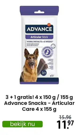 Zooplus Advance Snacks aanbieding