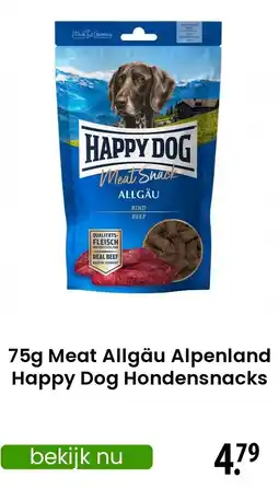 Zooplus Meat Allgäu Alpenland Happy Dog Hondensnacks aanbieding