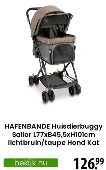 Zooplus HAFENBANDE Huisdierbuggy Sailor aanbieding