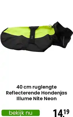 Zooplus Ruglengte Reflecterende Hondenjas Illume Nite Neon aanbieding