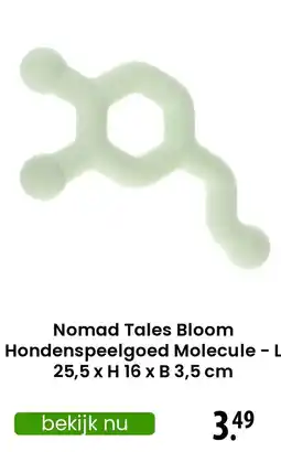 Zooplus Nomad Tales Bloom Hondenspeelgoed Molecule aanbieding