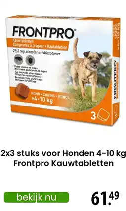 Zooplus Frontpro Kauwtabletten aanbieding