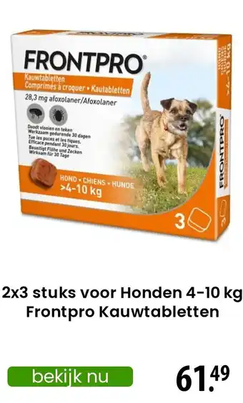 Zooplus Frontpro Kauwtabletten aanbieding