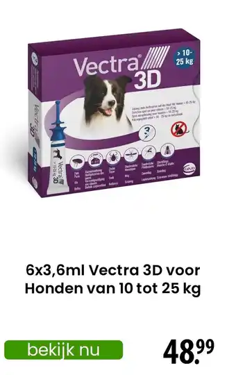 Zooplus Vectra 3D voor Honden aanbieding