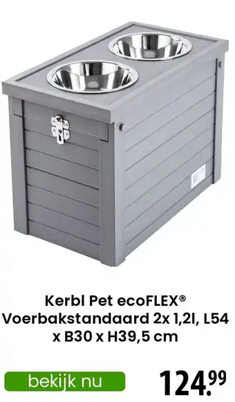 Zooplus Kerbl Pet ecoFLEX Voerbakstandaard aanbieding