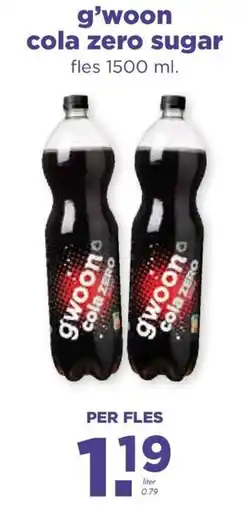 Boon`s Markt G'woon cola zero sugar aanbieding