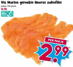 Boon`s Markt Vis Marine gerookte Noorse zalmfilet aanbieding